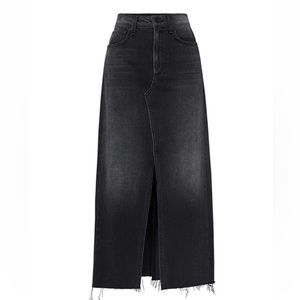 Rag & Bone Black Denim MIDI Skirt, Size 28